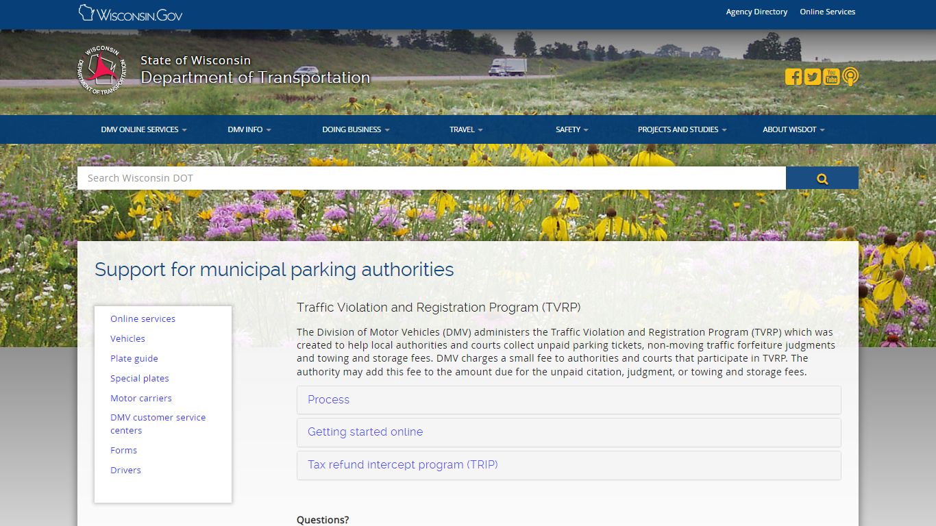 Wisconsin DMV Official Government Site - Unpaid parking tickets ...